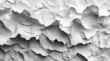 Crumpled white paper texture background design