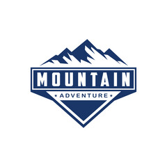 Mountain outdoor adventure logo design