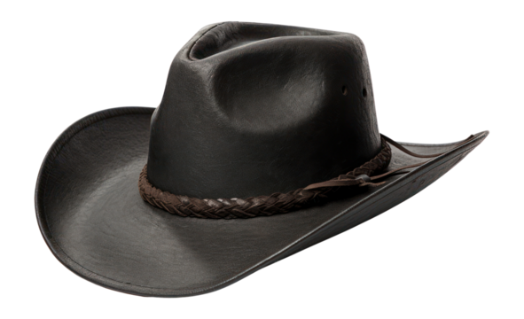 PNG Straw hat cowboy black accessory. - Powered by Adobe