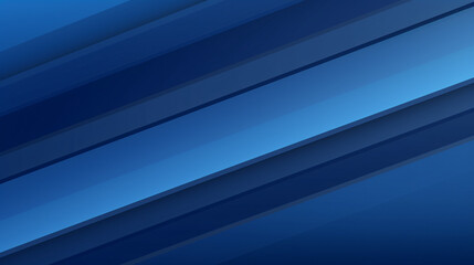 Obraz premium A simple royal blue banner background with horizontal lines, ideal for technology card banners and business promotions.