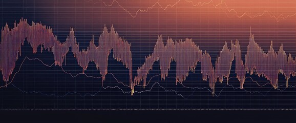 Time series stock graph with sharp fluctuations