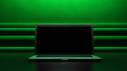 A green background image with a technological and electronics theme, perfect for business card banners and promotional materials.

