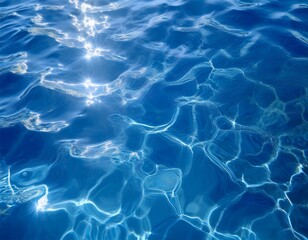 Obraz premium blue water surface