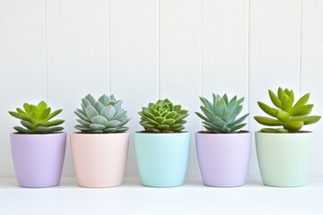 Discover the beauty of stylish succulents beautifully displayed in pastel pots for modern decor