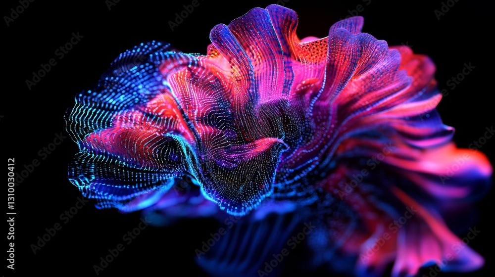 Poster creating an ai brainlike structure digital studio concept art vibrant environment close-up artificia