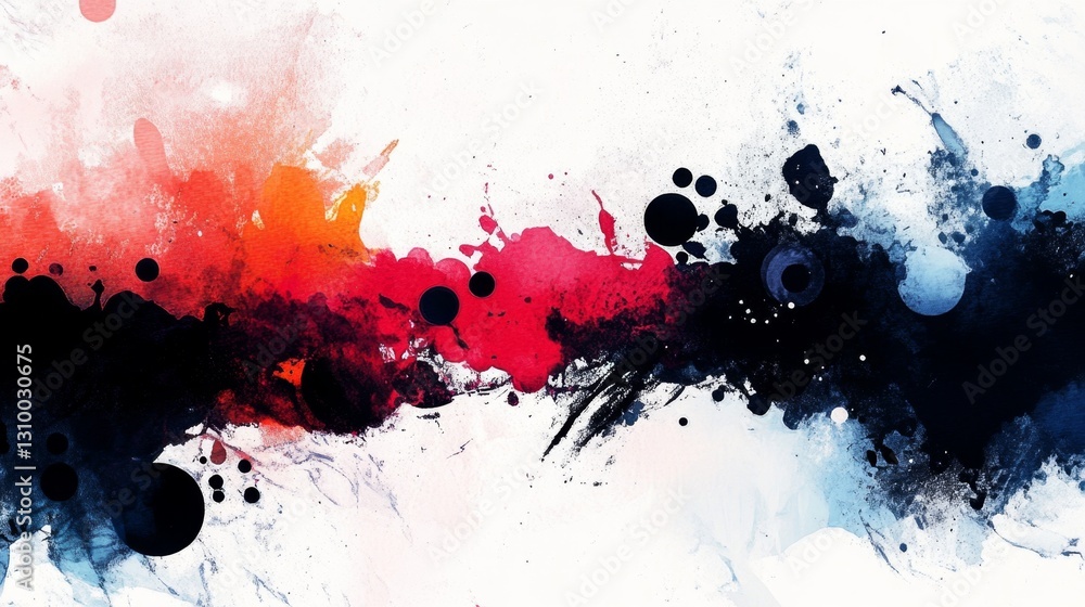 Aufkleber ink splatter art creation studio graphic design creative space close-up irregular patterns