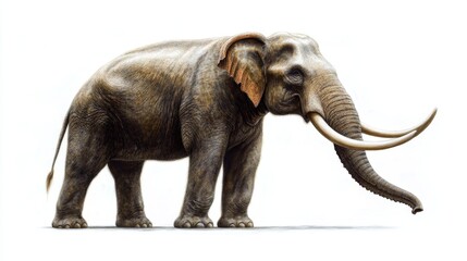 Fototapeta premium Majestic elephant with large ears and tusks savanna wildlife photography natural habitat close-up african wildlife