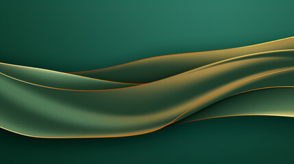 A subtle flat, straight, clear solid vector green background with golden lines, gradient effect, and a premium border, ideal for display panel and product display.

