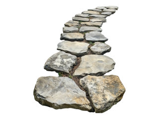 stone path made of rocks