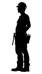 PNG Construction Worker silhouette construction worker.