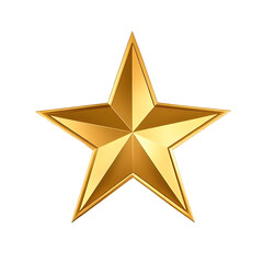 Obraz premium High Quality Golden Star PNG Image