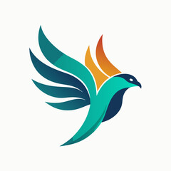 Obraz premium Simple Bird Logo Design Collections