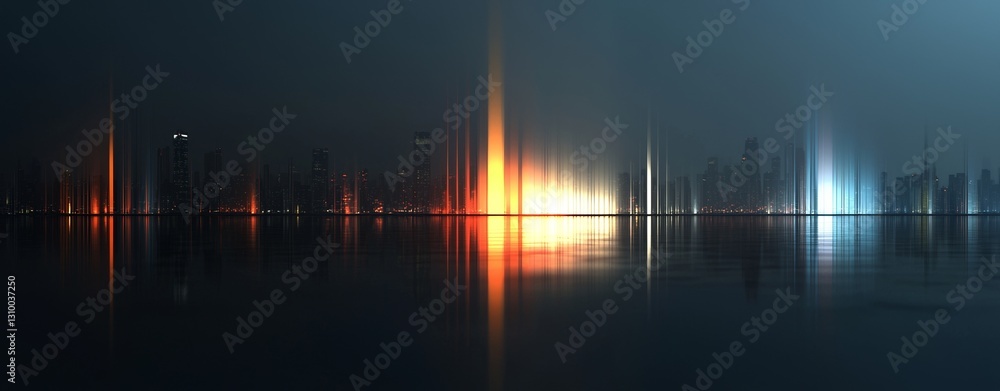 Poster the ideal backdrop for topics like neural networks, data streams, and cloud computing, this image sh
