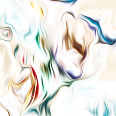 Abstract fluid art digital painting and dynamic swirling patterns with vibrant color transitions.