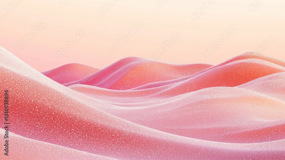 Poster create a calming atmosphere with soft pink sparkling gradient background online digital art tranquil