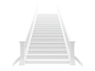 white stairs