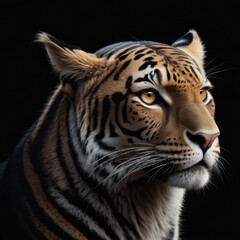 animal on black background