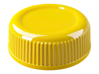 yellow plastic bottle cap