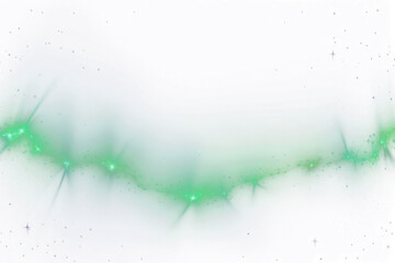 PNG Aurora light border effect night space phenomenon.