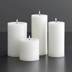 Beautiful candles and lit flames create a relaxing atmosphere