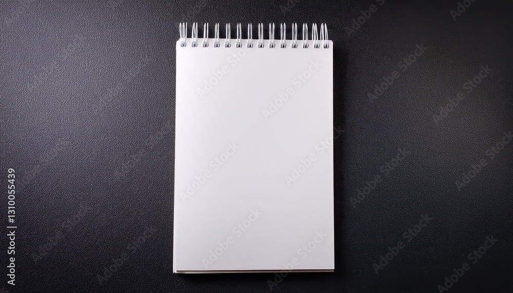 Aufkleber minimalistic notepad sheet against a dark background perfect mockup for designers artwork, evoking s