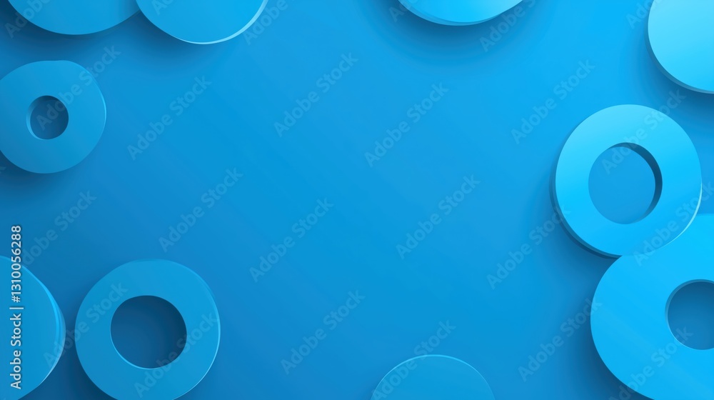 Aufkleber blue geometric shapes create a vibrant and modern background ideal for design projects and presentat