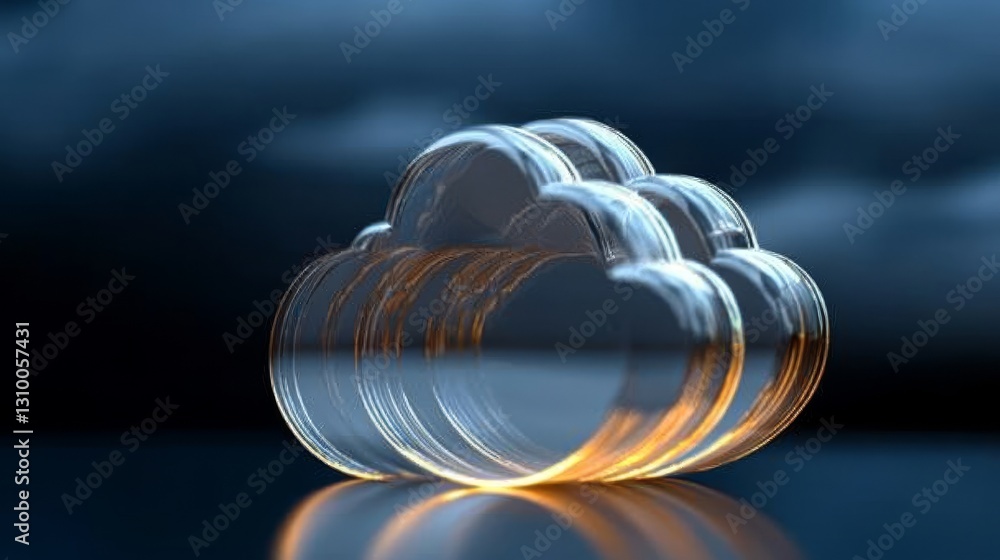 Poster a dark blue background serves as the foundation for a visual representation of cloud and edge comput