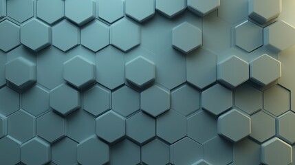 Naklejka premium Hexagonal pattern creates a modern texture in muted tones for design and architectural projects