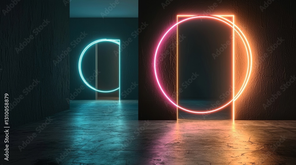 Aufkleber a 3d render serves as an abstract digital background that incorporates big data, a quantum computer 