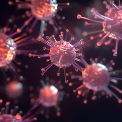 Microscopic View of Viruses