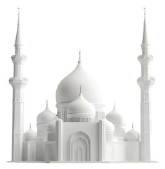 PNG A bold white mosque architecture building domes. © Rawpixel.com