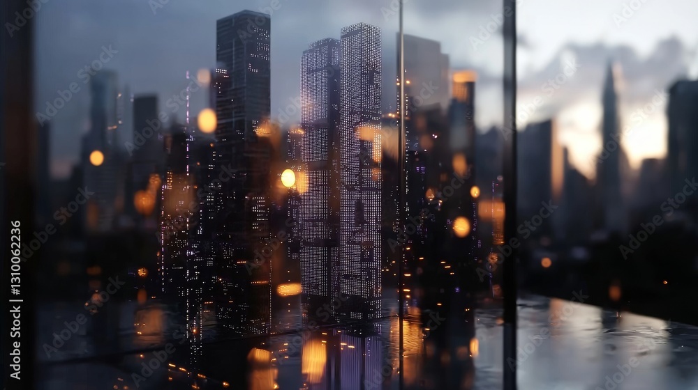Poster the 3d render depicts an abstract futuristic background of an urban tunnel illuminated by ultraviole