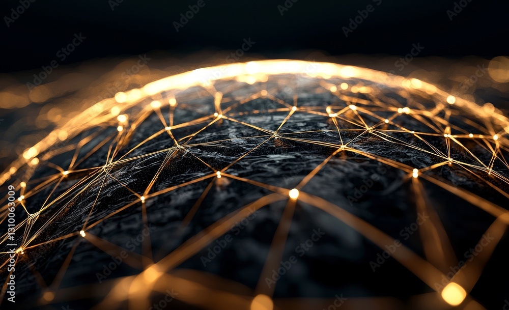 Poster a 3d illustration of an abstract tech background, featuring quantum computer architecture, set again
