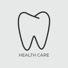 Fototapeta premium Dental logo symbol ,tooth icon vector.
