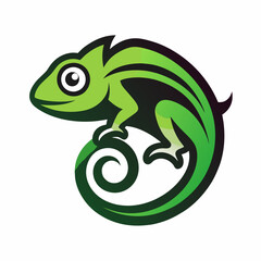 Fototapeta premium Simple Chameleon Logo Design Collections