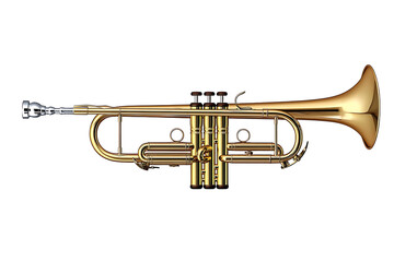 Obraz premium trumpet isolated on a transparent background