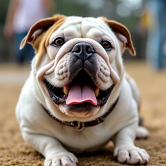 Fototapeta premium english bulldog puppy