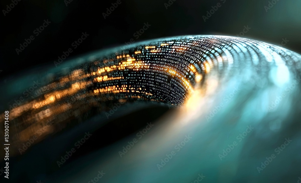 Poster a 3d illustration of wireless internet technologies showcases the digital city of the future, set wi