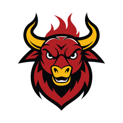 bull head mascot logo