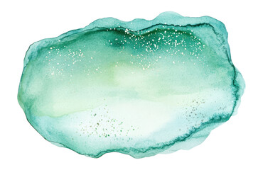 PNG Watercolor abstract shape illustration background green.