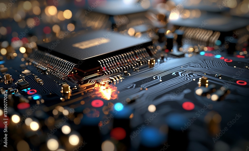 Poster the concept of big data in digital cyberspace is represented through a high-tech background and info