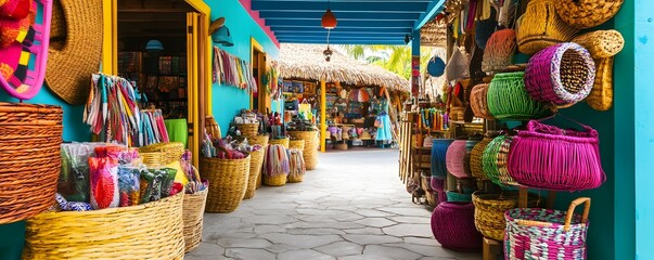 The Colorful Nassau Straw Market