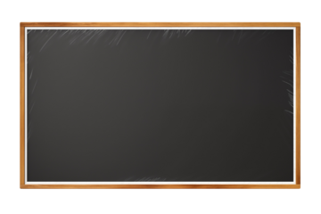 School Blackboard on transparent Background – Classic Education Tool for Teaching, Writing, and Learning in a Classroom Setting, Educational Materials, School, and Classroom Resources. Png cut out.