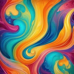 Obraz premium Dynamic Composition of Liquid Colors