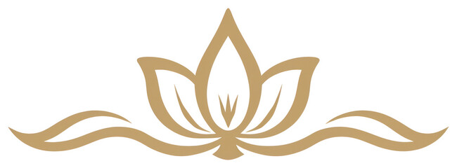PNG Lotus divider ornament symbol logo