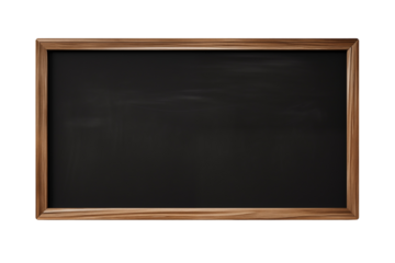 School Blackboard on transparent Background – Classic Education Tool for Teaching, Writing, and Learning in a Classroom Setting, Educational Materials, School, and Classroom Resources. Png cut out.