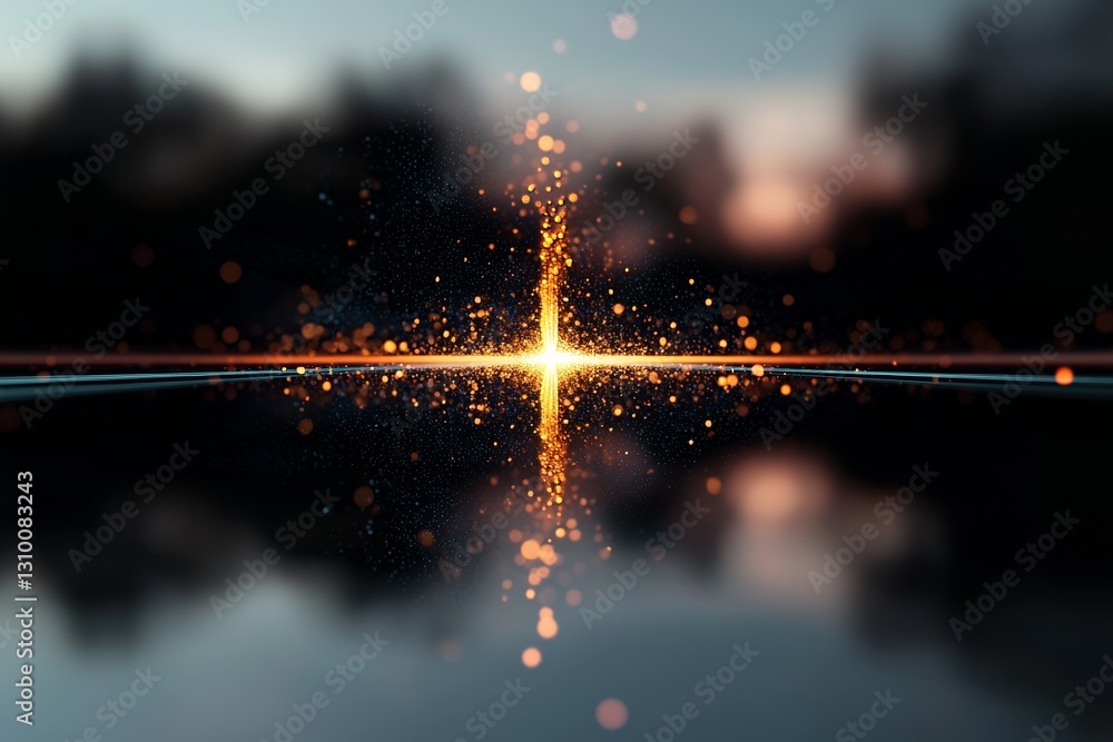 Aufkleber a dynamic effect featuring futuristic cyberpunk digital fast movement is set against a bright laser 