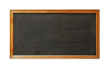 School Blackboard on transparent Background – Classic Education Tool for Teaching, Writing, and Learning in a Classroom Setting, Educational Materials, School, and Classroom Resources. Png cut out.