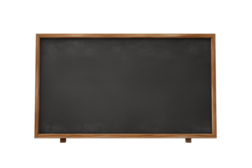 School Blackboard on transparent Background – Classic Education Tool for Teaching, Writing, and Learning in a Classroom Setting, Educational Materials, School, and Classroom Resources. Png cut out.
