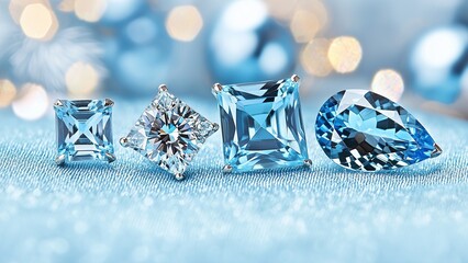 December Birthstone Jewelry . Stunning Turquoise, Blue Zircon & Tanzanite Gems. Luxury December Birthstone Collection